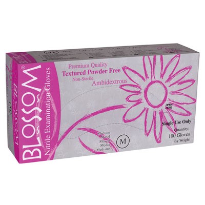 Blossom Slim Pink розовые тонкие нитриловые перчатки, 50 пар (фотография) Blossom Slim Pink розовые тонкие нитриловые перчатки, 50 пар (фотография)