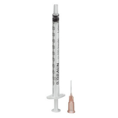 Омнификс инсулиновый шприц U-100 1 мл с приложенной иглой 26G, 100 шт. (фотография)
