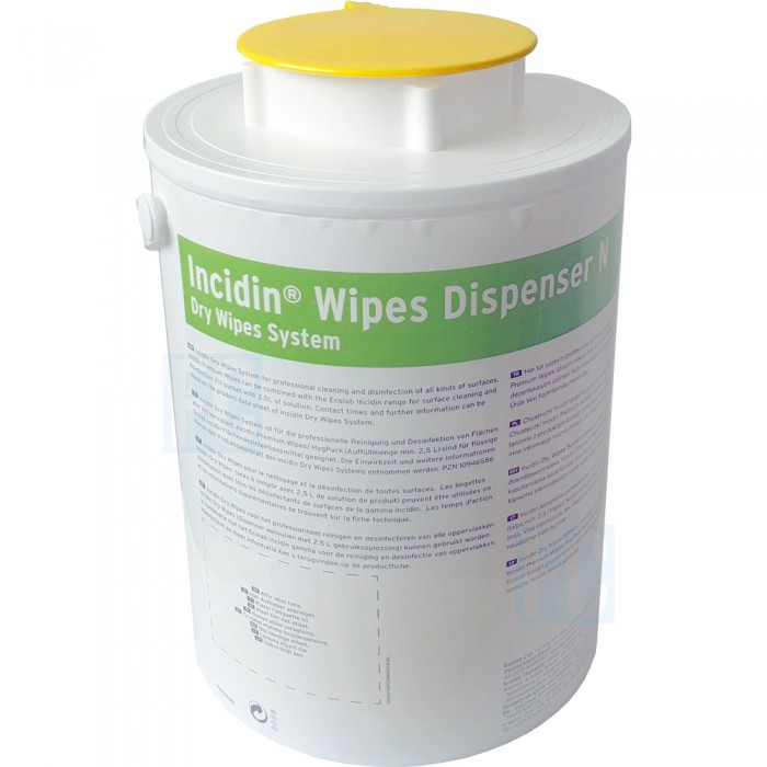 Incidin Wipes Dispenser диспенсерая система для салфеток желтая крышка