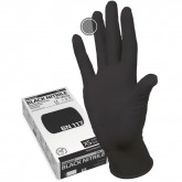 Manual BN117 нитриловые перчатки неопудренные смотровые черные, 50 пар