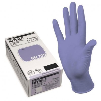 Manual RN709 нитриловые перчатки повышенной прочности, 50 пар (фотография)