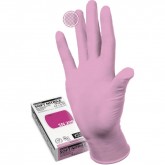 Manual SN209 нитриловые перчатки неопудренные смотровые розовые, 50 пар