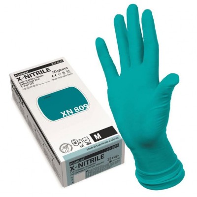 Manual XN809 нитриловые перчатки повышенной прочности с удлиненной манжетой, 25 пар (фотография)