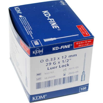 KD-Fine инъекционная игла 29G (0,33 х 12 мм), 100 шт. (фотография)