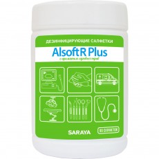 Алсофт Р Плюс дезинфицирующие салфетки с запахом луговых трав