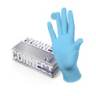 Connect Blue Nitrile нитриловые перчатки неопудренные смотровые, 50 пар